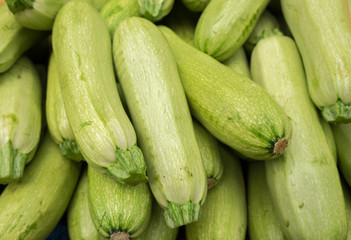 Zucchini at the city market