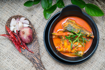 chuchi mackerel Thai food