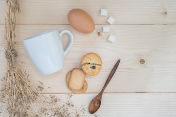 Cookies with a glass of milk