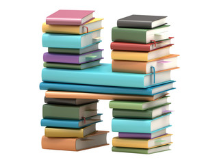 font design of the books
