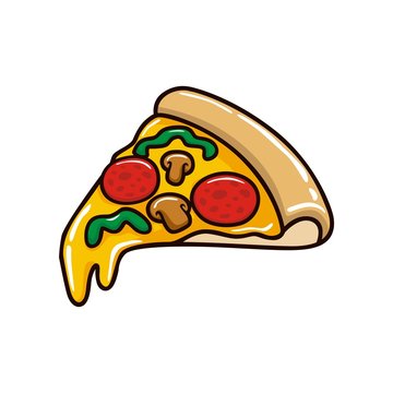Pizza clip art vector