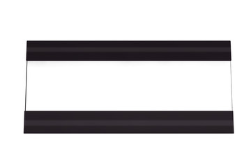 Horizontal Blank Table Card Tag. 3d Rendering