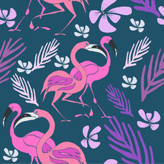 Hand drawn colorful vector seamless pattern. Summertime.Travel. Holiday. Vacation.