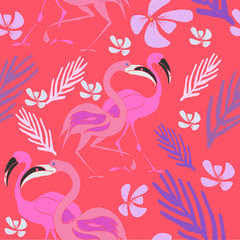 Hand drawn colorful vector seamless pattern. Summertime.Travel. Holiday. Vacation.