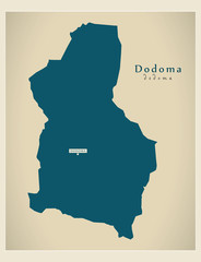 Modern Map - Dodoma TZ