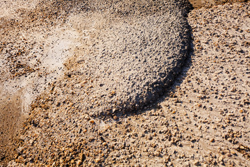 sand in construction after rain