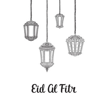 Eid Mubarak vector card