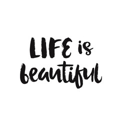 Vector hand drawn lettering poster