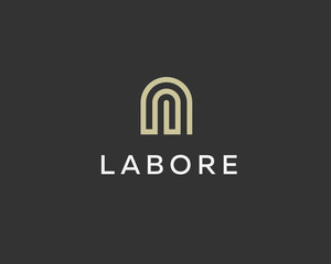 Abstract basis letter A business logo design template. Premium real estate finance idea sign. Universal line arch, apartment, house, home vector icon