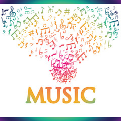 Music digital design.