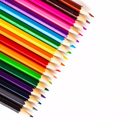 Abstract background from color pencils