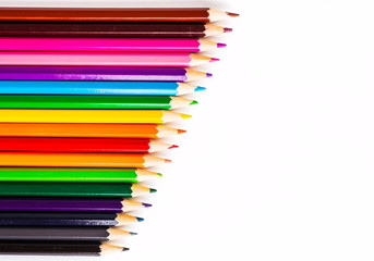 Obraz premium Abstract background from color pencils