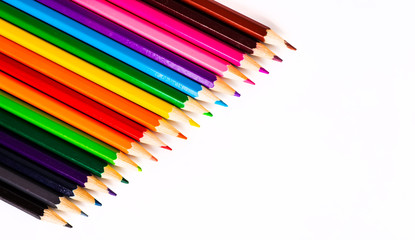 Abstract background from color pencils