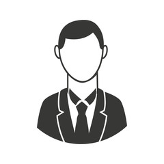 businessman avatar isolated icon design