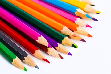 Abstract background from color pencils