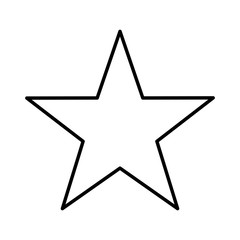 Fototapeta premium star single isolated icon design