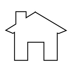 house exterior isolated icon design