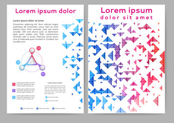 Abstract color brochure
