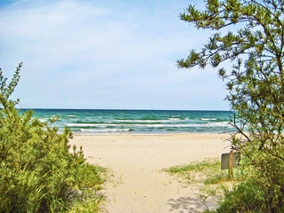 Fototapeta na wymiar baltic sea beach access