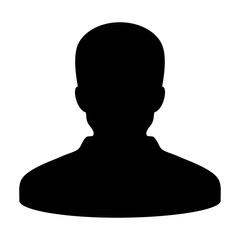 User Icon - Man, Profile, Businessman, Avatar, Person icon in glyph vector illustration