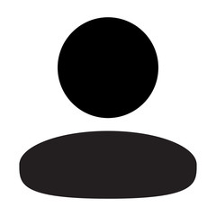 User Icon - Man, Profile, Businessman, Avatar, Person icon in glyph vector illustration