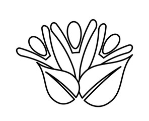 people ecology  isolated icon design