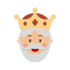 King wizard icon epiphany isolated design