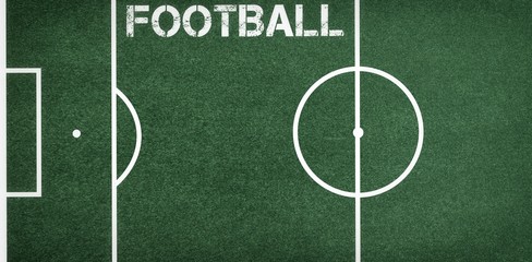 Football message written in white