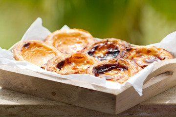 typical portuguese dessert pasteis de nata