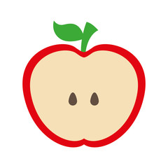 apple fruit isolated icon design
