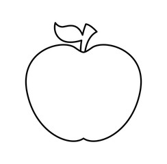 apple fruit isolated icon design