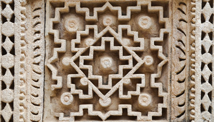 Stone Wall Sculptures Details Of Pattern