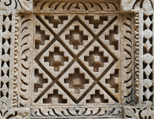 Stone Wall Sculptures Details Of Pattern