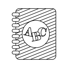 Alphabet Book isolated icon design