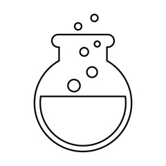 tube test laboratory isolated icon design