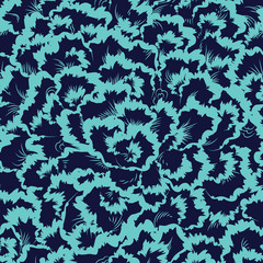 Abstract floral seamless pattern