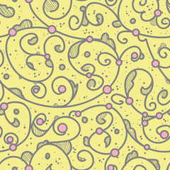 Fototapeta na wymiar Abstract floral seamless pattern