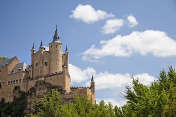Fototapeta na wymiar El Alcazar castle. Segovia, Spain.
