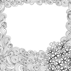 lilac flowers wedding card with space for text