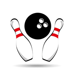 Fototapeta premium bowling sport design 