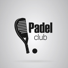 Logo padel. Simply black and white.