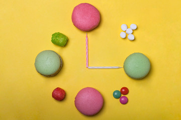 Sweet clock of macaron
