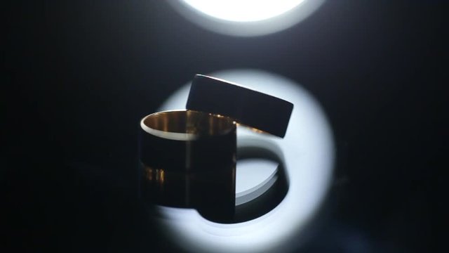 Animation of Golden Wedding Rings