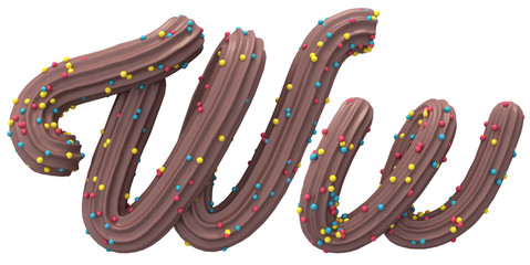 Chocolate cream candy font
