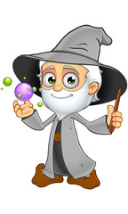 Old Grey Wizard Character