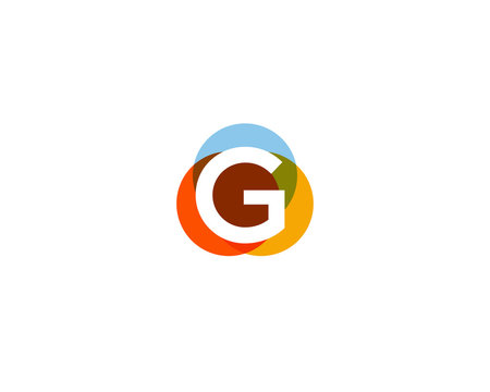 Color letter g logo icon vector design.