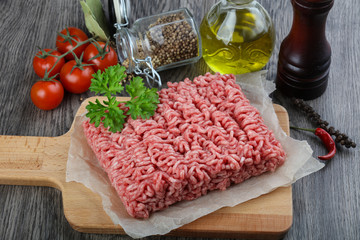 Minced beef meat