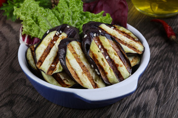 Grilled eggplant