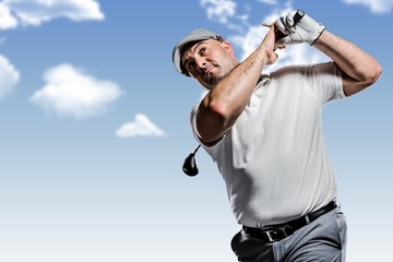 Portrait of golf player  © vectorfusionart