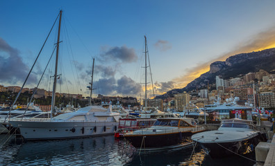 Fototapeta premium Yacht port in Monaco